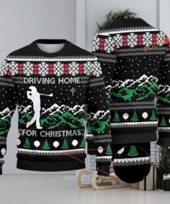 Driving Home for Christmas Golf Knitted Xmas 3D Matching Christmas Sweater