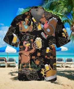 Drunk Turkey Thanksgiving Hawaiian Shirt