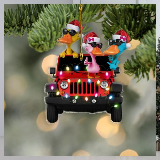 Duck Duck Jeep Off Road Truck Personalized Ornament Gift For Jeep Lovers   Jeep Christmas Ornament