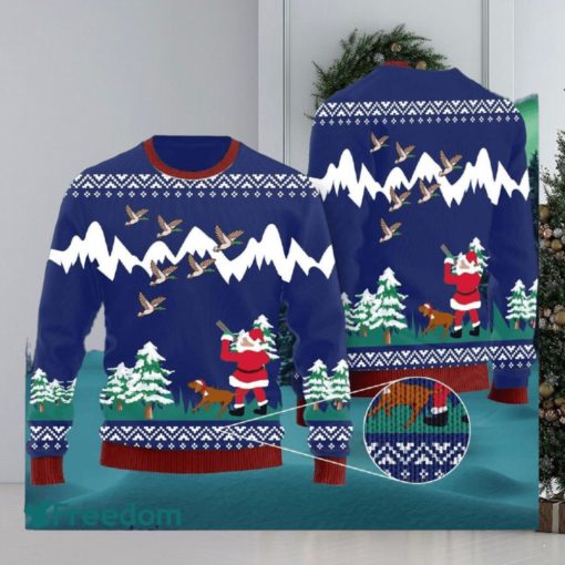 Duck Hunting Christmas Woven Ugly 3D Sweater For Thanksgiving