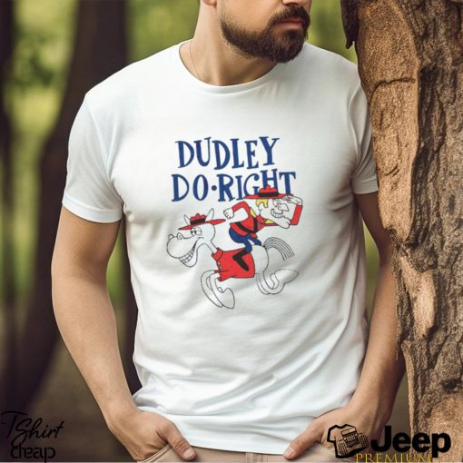 Dudley Riding Horse Backwards Rocky And Bullwinkle shirt