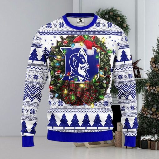 Duke Blue Devils Christmas Ugly Sweater 3D Christmas Xmas Sweater