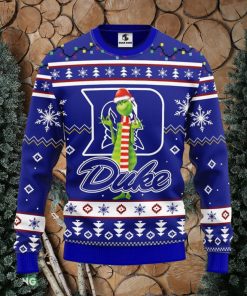 Duke Blue Devils Funny Grinch Christmas Ugly Sweater Sport Christmas Gift Ideas