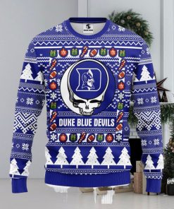 Duke Blue Devils Grateful Dead Ugly Christmas 3D Xmas Sweater Christmas Gift For Fans