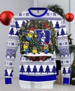 Duke Blue Devils Minion Christmas Ugly 3D Xmas Sweater Christmas Gift For Fans