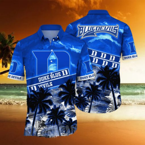 Duke Blue Devils NCAA Floral 3D Full Print Hawaiian Shirt