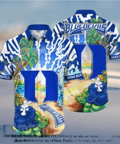 Duke Blue Devils NCAA Floral 3D Full Printed Hawaiian Shirt