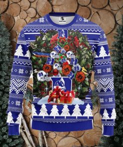 Duke Blue Devils Tree Ugly Christmas Fleece Sweater