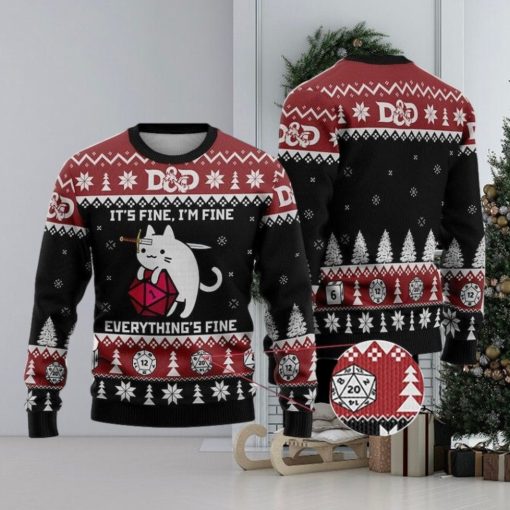 Dungeons and Dragons Christmas Ugly Sweater