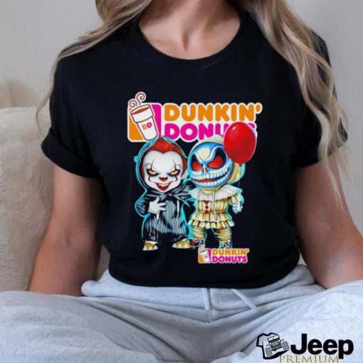 Dunkin’ Donuts Pennywise and Jack Skellington shirt