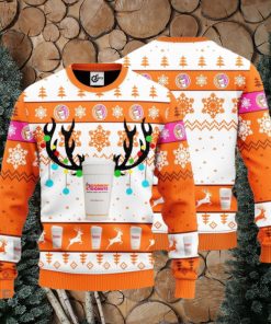 Dunkin’ Donuts Reindeer Ugly Christmas Sweater Gift For Christmas