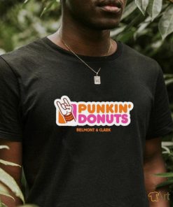 Dunkin’ Donuts X Punkin’ Donuts Belmont and Clark logo shirt