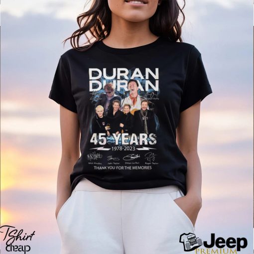 Duran Duran 45 Years 1978 – 2023 Thank You For The Memories T Shirt