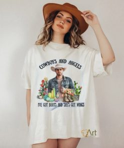 Dustin Lynch Cowboys And Angels I’ve Got Boots And She’s Got Wings T Shirt