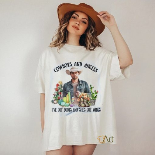 Dustin Lynch Cowboys And Angels I’ve Got Boots And She’s Got Wings T Shirt