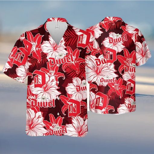 Duvel Beer Hawaiian Shirt Tropical Flower Pattern Beach Lovers Gift