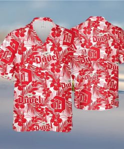 Duvel Beer Hawaiian Shirt Tropical Flower Pattern