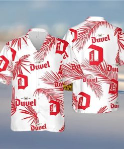 Duvel Beer Palm Leaves Pattern Hawaiian Shirt Beach Gift For Friend