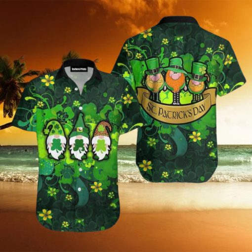 Dwarfs Irish Saint Patrick s Day Green Aloha Hawaiian Shirt