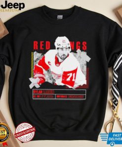 Dylan Larkin number 71 Detroit Red Wings ice hockey player pose paper gift shirt