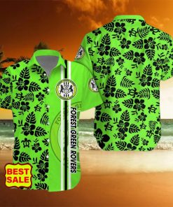 EFL Fans Forest Green Rovers Logo Hibiscus Pattern Hawaiian Shirt