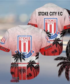 EFL Logo Style Coconut Stoke City FC Fans Jersey Baseball Shirt