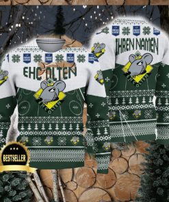 EHC Olten Ugly Christmas Sweater Logo Custom Name Gift Fans