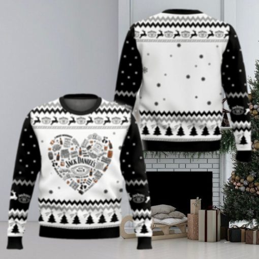 EJack Daniel’s Heart Ugly Sweater For Men And Women Fans Gift Holidays