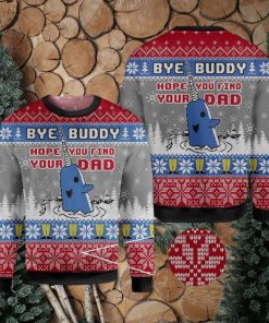 ELF bye buddy hope you find your dad Cozy Ugly AOP Sweater For Xmas