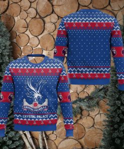 EPL Crystal Palace Style Xmas Ugly 3D Sweater For Men And Women