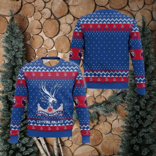 EPL Crystal Palace Style Xmas Ugly 3D Sweater For Men And Women