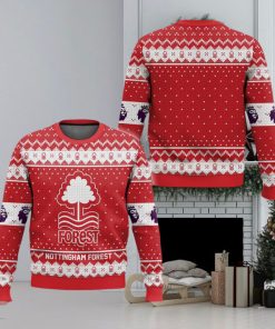 EPL Nottingham Forest Design Christmas Ugly Sweater For Men And Women