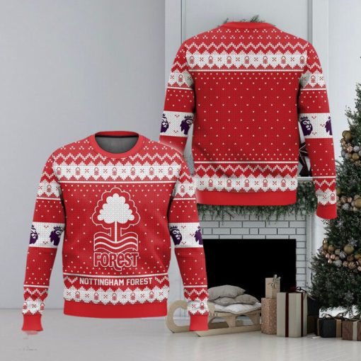 EPL Nottingham Forest Design Christmas Ugly Sweater For Men And Women