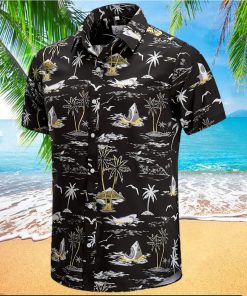 EUOW Men s Hawaiian Shirt Short Sleeves Printed Button Down Summer Beach Dress Shirts