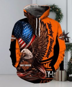 Eagle Harley Davidson 3D Printed Hoodie