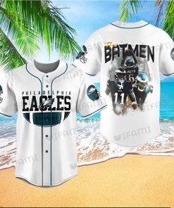 Eagles Baseball Jersey Batmen Brown Smith Watkins Philadelphia Eagles