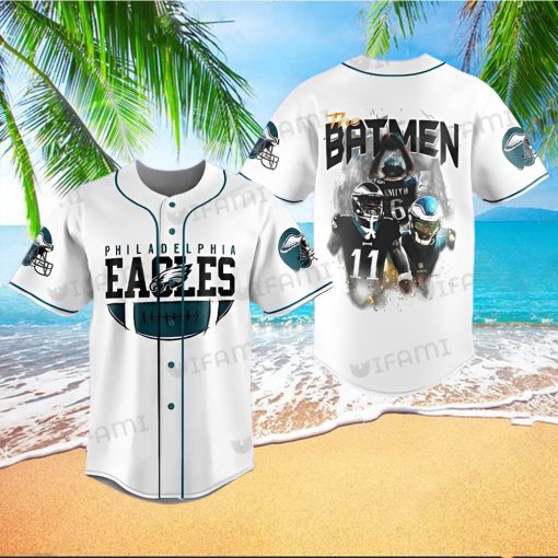 Eagles Baseball Jersey Batmen Brown Smith Watkins Philadelphia Eagles