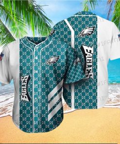 Eagles Baseball Jersey Gucci Pattern Philadelphia Eagles Gift