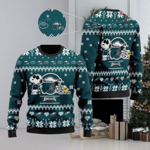 Eagles Football Cute The Snoopy Show Football Helmet Ugly Sweater