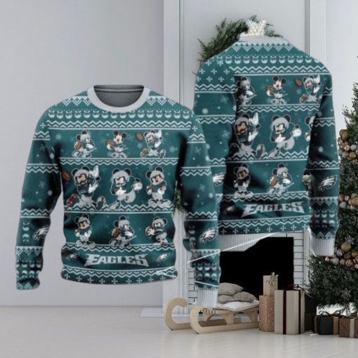 Eagles Mickey Mouse Knitted Ugly Christmas Sweater