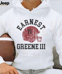 Earnest Greene III College Helmet Font Shirt