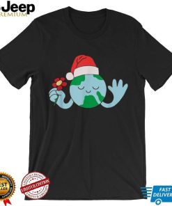 Earth Santa Hat Christmas Pajama Cool X Mas Nature Lover Shirt