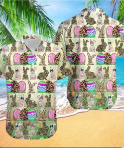 Easter Day Bunny Leopard Eggs Green Trending Hawaiian Shirt