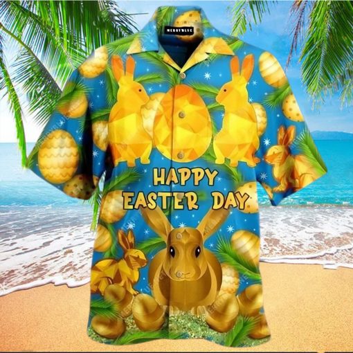 Easter Golden Bunny Rabbit Hawaiian Shirt