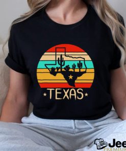 Eco Friendly Tote Bag with Cactus and Texas Silhouette vintage shirt