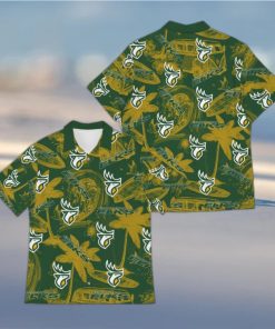 Edmonton Elks Americ Sports Team Pattern Logo Flower Tree Halloween Hawaiian Shirt For Men And Women Gift Beach