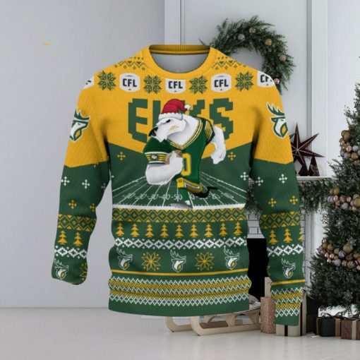 Edmonton Eskimos Custom Name 3D Sweater Funny Gift For Men And Women Fans Christmas