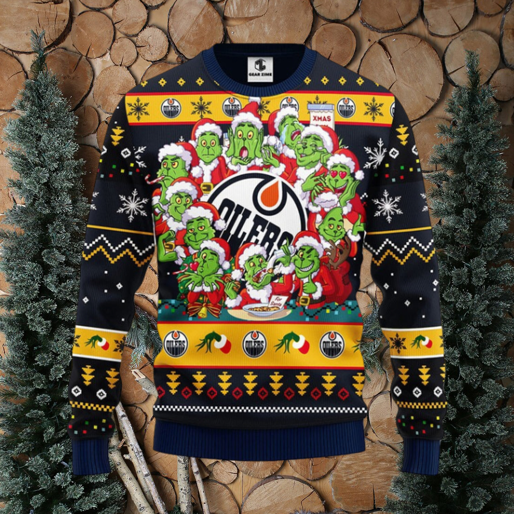 Oilers christmas sale sweater