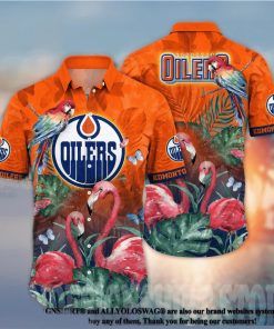 Edmonton Oilers NHL Floral All Over Printed Unisex Hawaiian Shirt