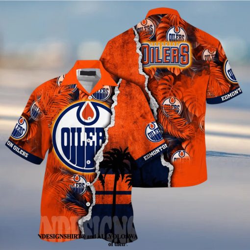 Edmonton Oilers NHL Flower Classic Hawaiian Shirt